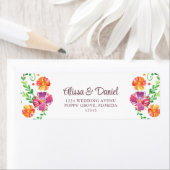 メキシカラフルコフローラフェスタ差出人住所 ラベル (インサイチュ)