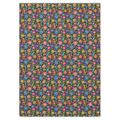 メキシカラフルコフローラフェスタ模様 テーブルクロス (正面)