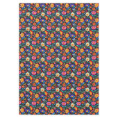 メキシカラフルコフローラフェスタ模様 テーブルクロス (正面)
