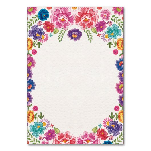 メキシカラフルコフローラボタニカルフェスタ結婚ズ テーブルナンバー (裏面)