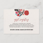 メキシカラフルコフローラ結婚の花 エンクロージャーカード (正面)