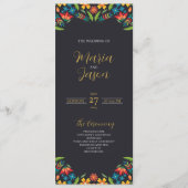 メキシカラフルコフローラ結婚の花 プログラム (正面)