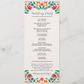 メキシカラフルコフローラ結婚の花 プログラム (裏面)