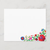 メキシカラフルコ刺繍 エンクロージャーカード (裏面)