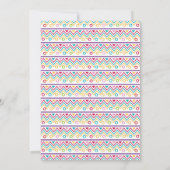 メキシカラフルコ文字フィエスタキッズ誕生日 招待状 (裏面)