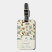 メキシカラフルコ旅行プリントモノグラム ラゲッジタグ (正面縦)