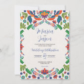 メキシカラフルコ植物美学ボダ結婚ズ 招待状 (正面)