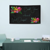 メキシカラフルコ結婚フローラブライダルシャワー 横断幕 (トレードショー)