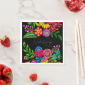 メキシカラフルコ結婚フローラ スタンダードカクテルナプキン (インサイチュ)
