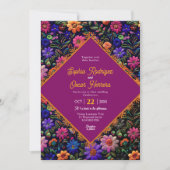 メキシカラフルコ結婚式招待状 招待状 (正面)