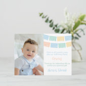 メキシカラフルコ誕生日フィエスタパペルピカド サンキューカード (スタンド正面)