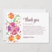 メキシカラフルコ・フィ結婚エスタ サンキューカード (正面)