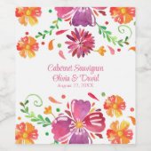 メキシカラフルコ・フィ結婚エスタ ワインラベル (シングルラベル)