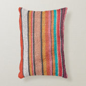 メキシカラフルコ・ペルーのスタイル絨毯の表面を閉じる アクセントクッション (正面(垂直))