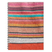 メキシカラフルコ・ペルーのスタイル絨毯の表面を閉じる ノートブック (正面)