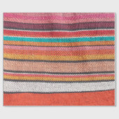 メキシカラフルコ・ペルーのスタイル絨毯の表面を閉じる ラッピングペーパー (フラット)