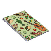 メキシカラフルコfistaヴィンテージシームレスパターンw ノートブック (右側)