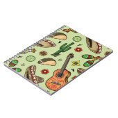 メキシカラフルコfistaヴィンテージシームレスパターンw ノートブック (左側)