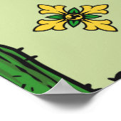 メキシカラフルコfistaヴィンテージシームレスパターンw ポスター (角)