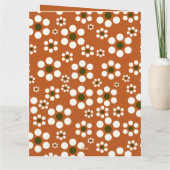 メキシカンのテラコッタフローラ花 カード (裏面)