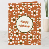 メキシカンのテラコッタフローラ花 カード (正面)