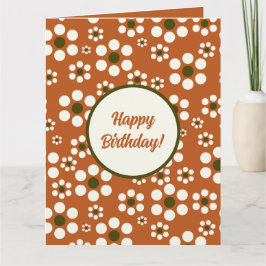 メキシカンのテラコッタフローラ花 カード