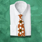 メキシカンのテラコッタフローラ花 ネクタイ