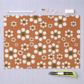 メキシカンのテラコッタフローラ花 薄葉紙 (クラフト)