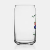 メキシカンアイリッシュアメリカンフラッグスシャムロパーソナライズされたック ガラス缶 (右)