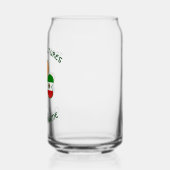 メキシカンアイリッシュアメリカンフラッグスシャムロパーソナライズされたック ガラス缶 (左)