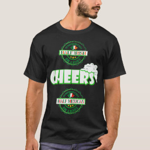 メキシカンアイリッシュクローバー国旗クールなアイリッシュサンパトリック Tシャツ