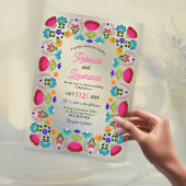 メキシカンアクリル結婚式招待状 アクリル招待状