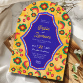 メキシカンイエローアーチ結婚式招待状 招待状