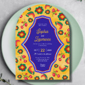 メキシカンイエローアーチ結婚式招待状 招待状