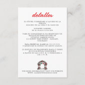 メキシカンウェディングのお祝い エンクロージャーカード (正面)