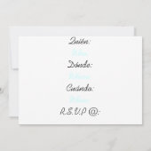 メキシカンウェディングクッキーの招待状 招待状 (裏面)