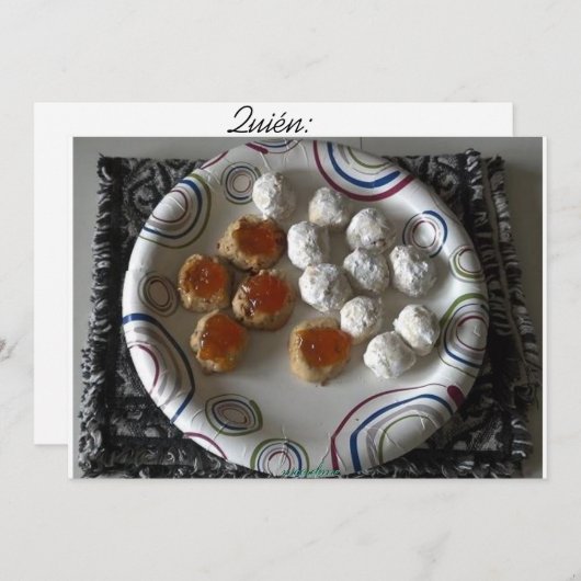 メキシカンウェディングクッキーの招待状 招待状 (正面/裏面)