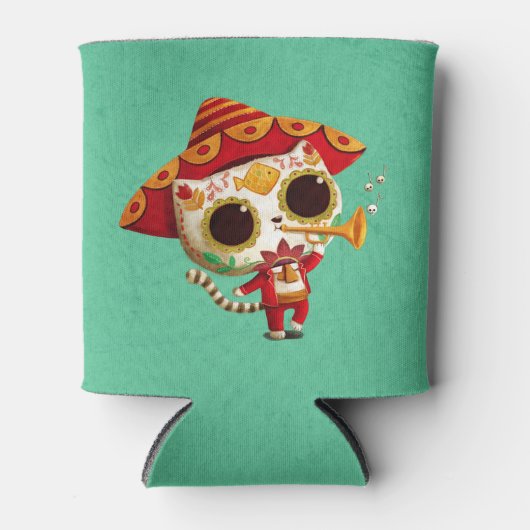 メキシカンエルマリアチかわいい猫 缶クーラー (正面)