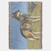 メキシカンオオカミ スローブランケット (正面縦)