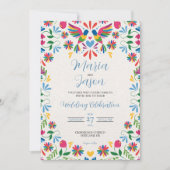 メキシカンオトミカラフルテナン結婚ゴスフローラ 招待状 (正面)