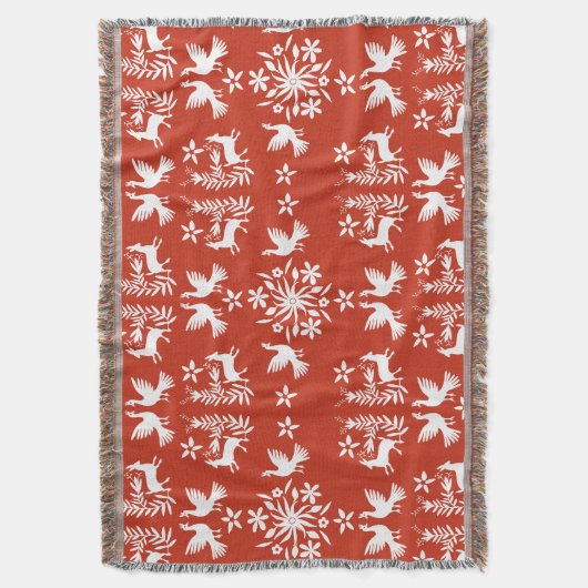 メキシカンオトミホームデコール スローブランケット (正面縦)