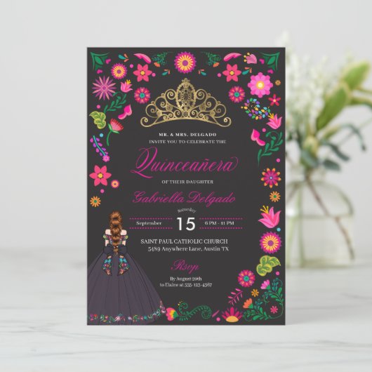 メキシカンオトミーエンブリードキンセニェラ招待状 招待状 (スタンド正面)