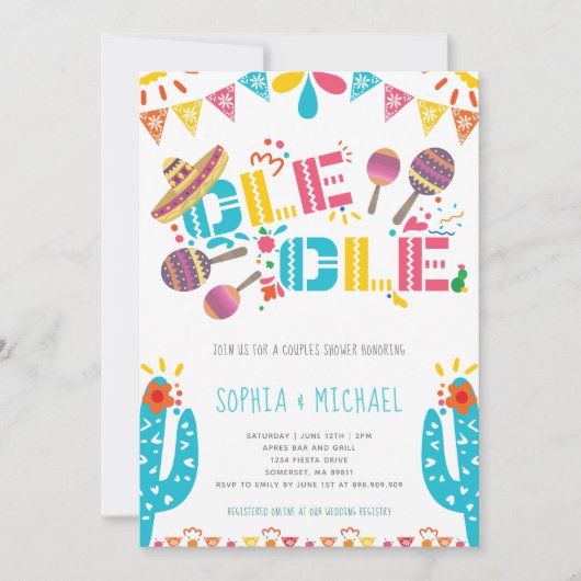 メキシカンオーレカップルズ婚約フィエスタ 招待状 (正面)