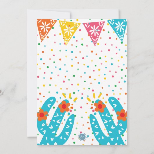 メキシカンオーレカップルズ婚約フィエスタ 招待状 (裏面)