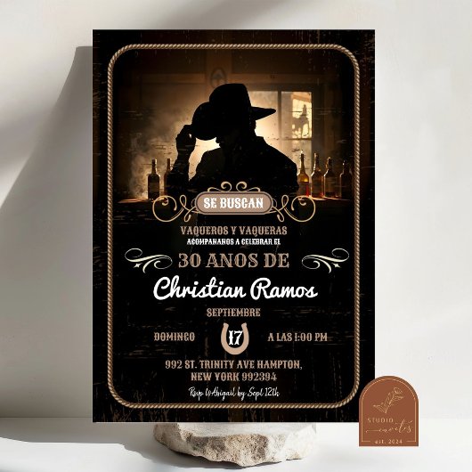 メキシカンカウボーイの誕生日 招待状