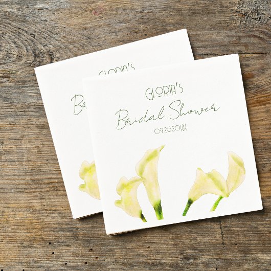 メキシカンカラリリーブライダルシャワー紙ナプキン スタンダードカクテルナプキン