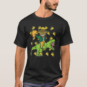 メキシカンキャットトレックスおもしろいタコスチンコデマヨフィエスタ Tシャツ