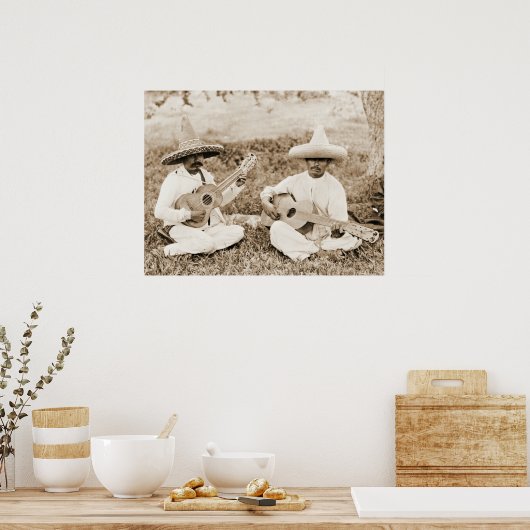 メキシカンギターデュエット1911 ポスター (キッチン)