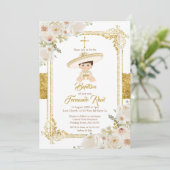 メキシカンゴールドフィエスタ男の子洗礼式 招待状 (スタンド正面)