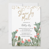 メキシカンサボシャワバイメールブライダルシャワー 招待状 (正面)